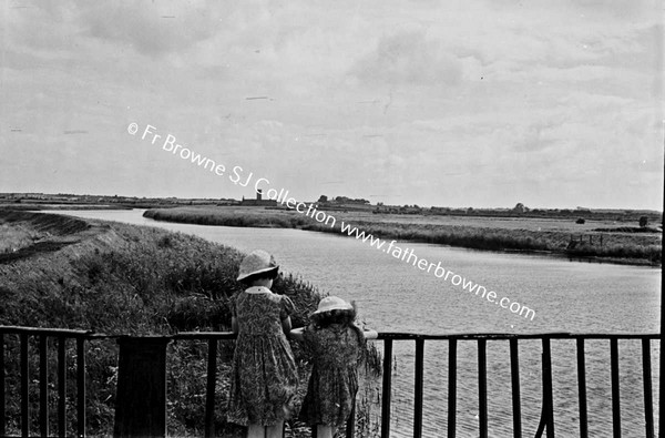 RIVER FERGUS AND CLARE ABBEY FROM BRIDGE ON QUINN ROAD